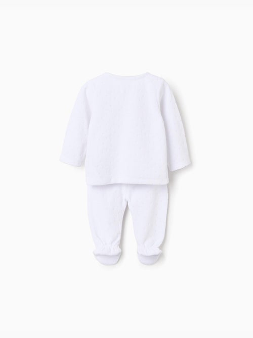 Set in velluto di maglione + pantaloni con piedini - Kiabi