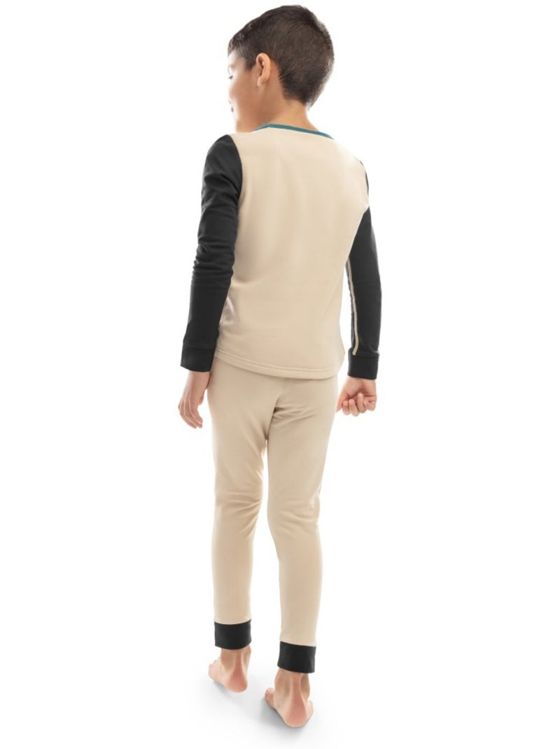 Set intimo termico per bambini sport invernali bambini e bambine splat Beige - Kiabi