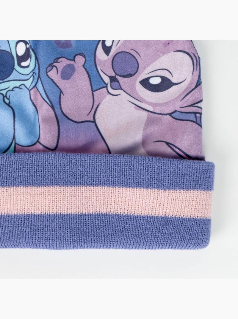 Set invernale Stitch 3 pezzi berretto snood e guanti - Taglia unica Malva - Kiabi
