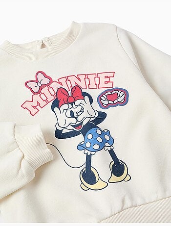 Set jogging in cotone con stampa minnie
