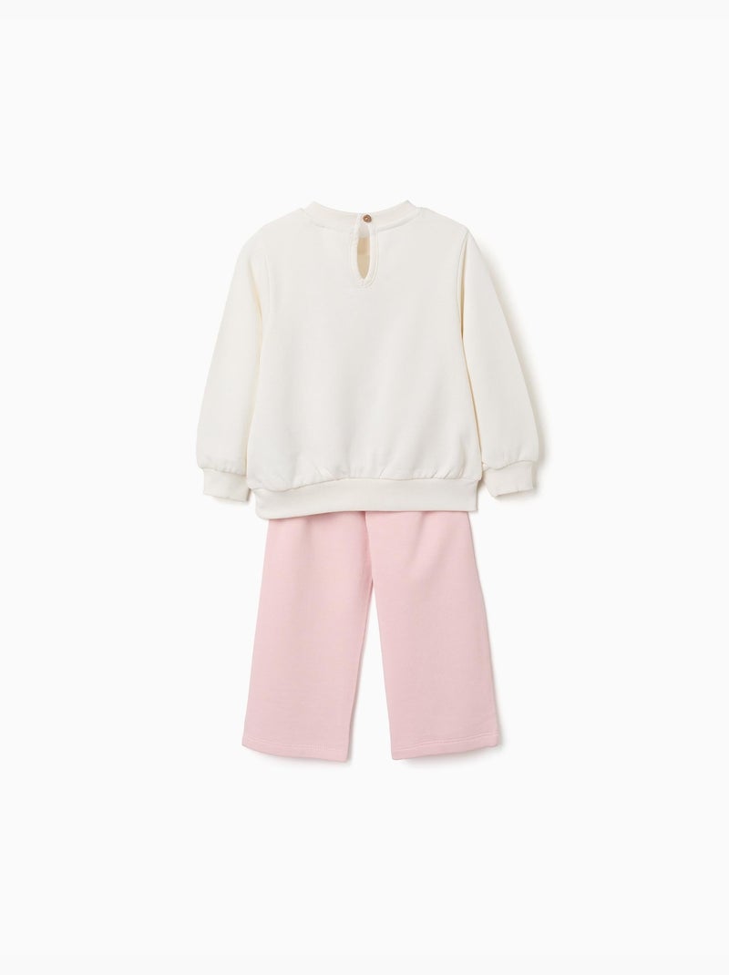 Set jogging in cotone con stampa minnie Bianco - Kiabi