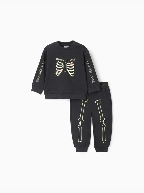 Set jogging in pile con stampa che si illumina al buio - Kiabi