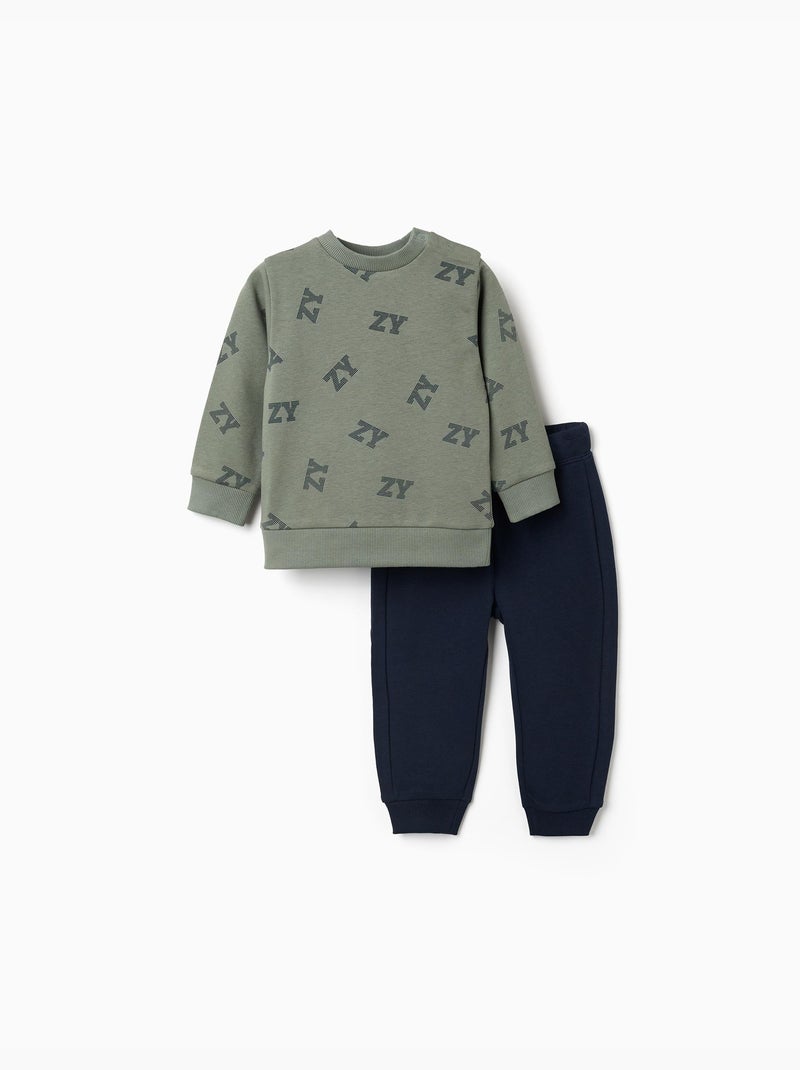 Set jogging in pile Verde scuro - Kiabi