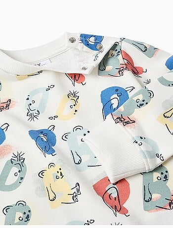Set jogging stampato con lettere