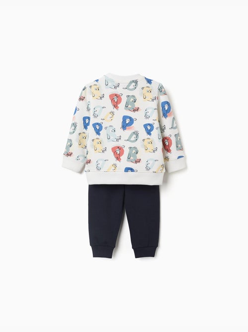 Set jogging stampato con lettere - Kiabi