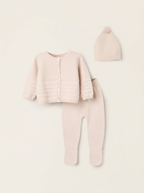 Set lavorato a maglia 3 pezzi - Kiabi