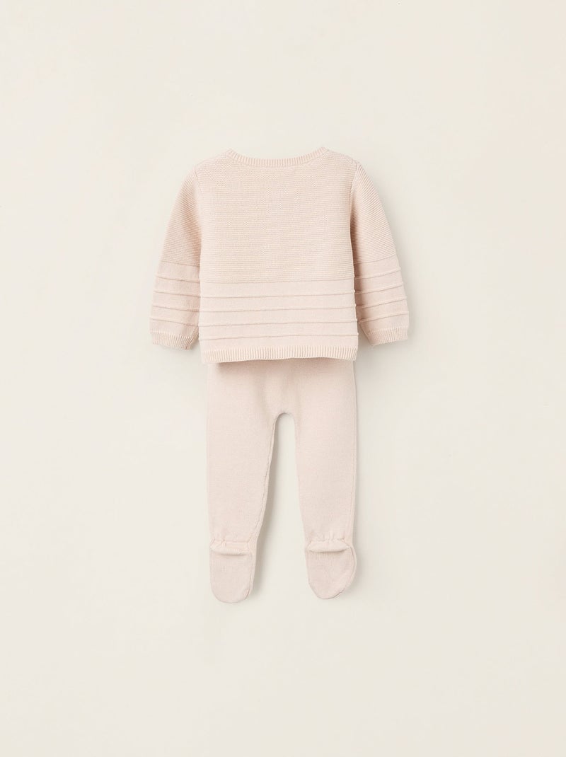 Set lavorato a maglia 3 pezzi Beige chiaro - Kiabi