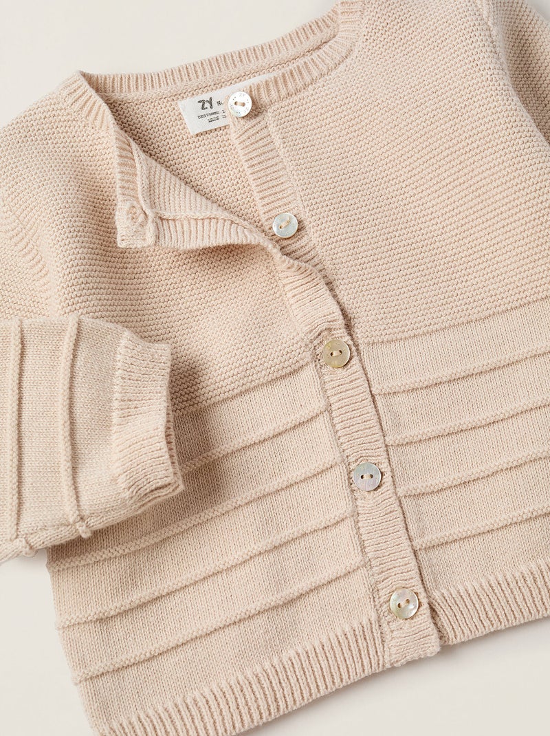 Set lavorato a maglia 3 pezzi Beige chiaro - Kiabi