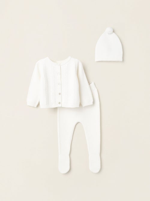 Set lavorato a maglia 3 pezzi - Kiabi