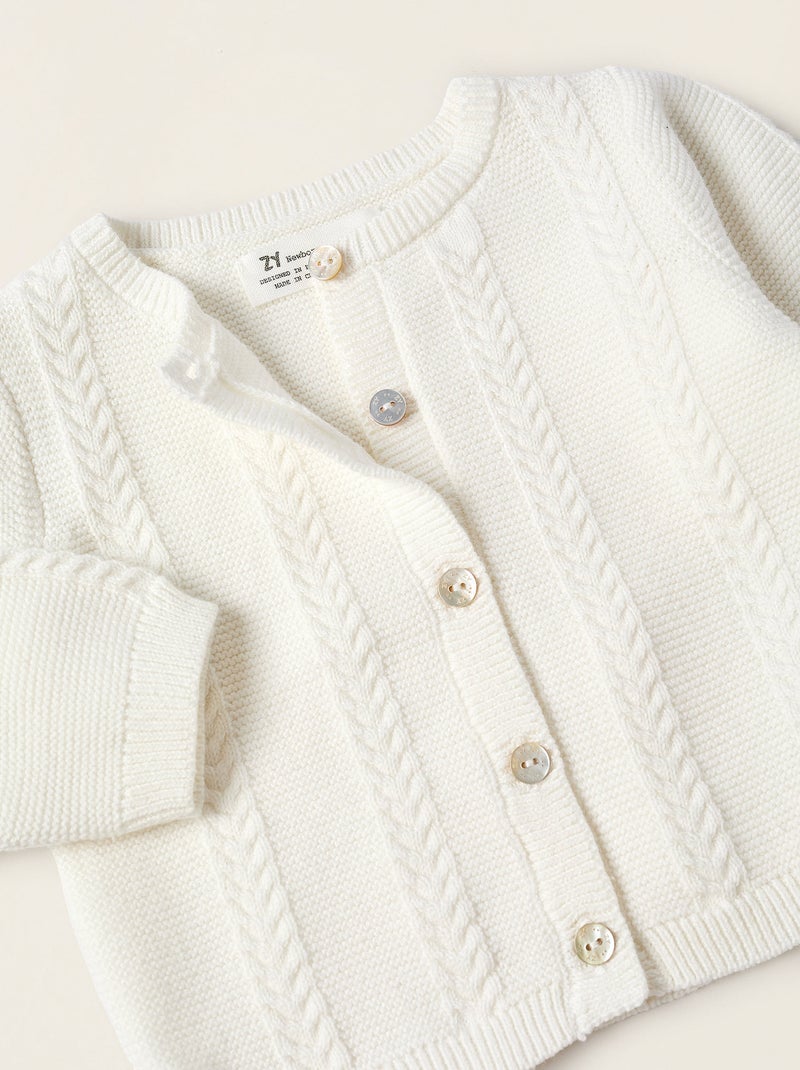 Set lavorato a maglia 3 pezzi Bianco - Kiabi
