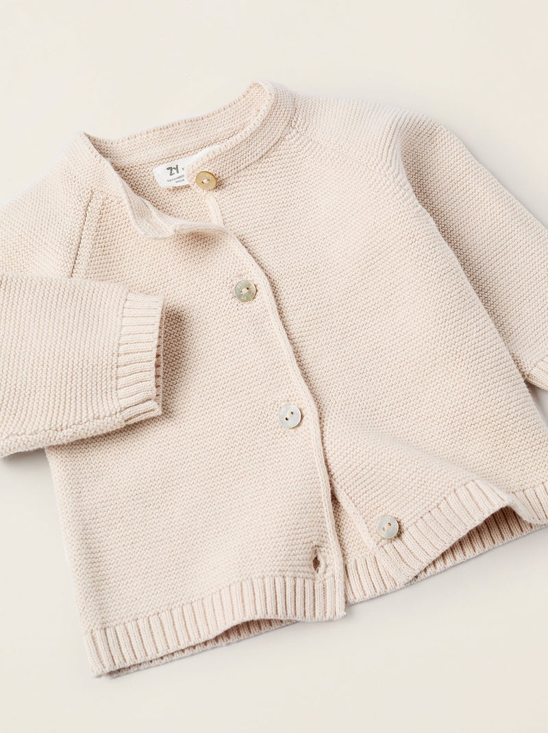 Set lavorato a maglia 4 pezzi in cotone Beige chiaro - Kiabi