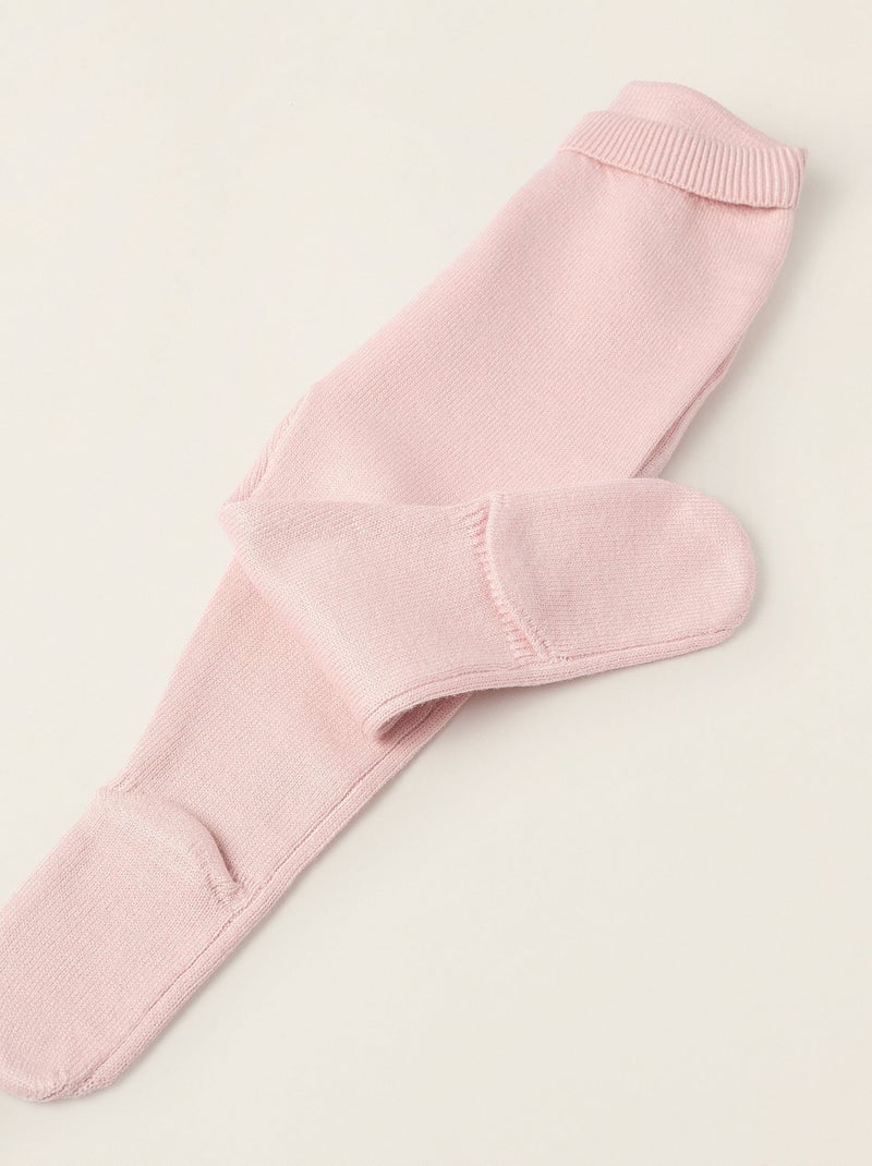 Set lavorato a maglia a righe Rosa - Kiabi