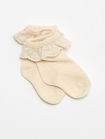 Completo Legging fantasia + calzino in pizzo