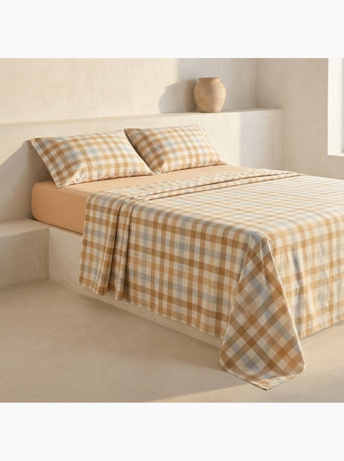 Set lenzuola 100% cotone a quadretti Vichy, include federa - Gamusi - Kiabi Set lenzuola 100% cotone a quadretti Vichy, include federa - Gamusi - Kiabi
