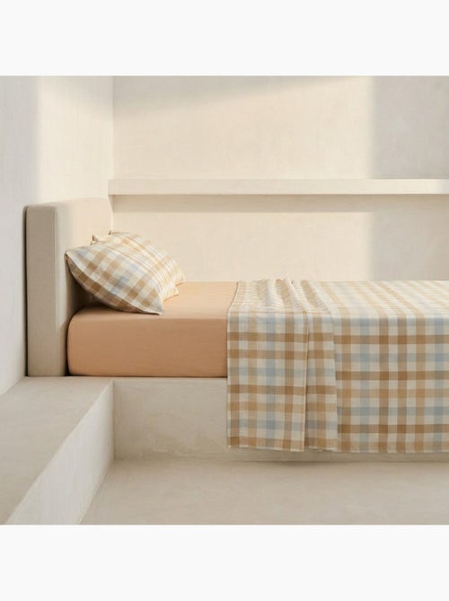 Set lenzuola 100% cotone a quadretti Vichy, include federa - Gamusi - Kiabi Set lenzuola 100% cotone a quadretti Vichy, include federa - Gamusi - Kiabi