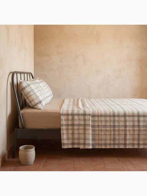 Set lenzuola 100% cotone a quadretti Vichy, include federa - Gamusi - Kiabi