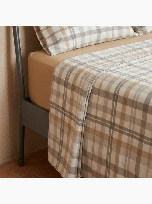 Set lenzuola 100% cotone a quadretti Vichy, include federa - Gamusi - Kiabi