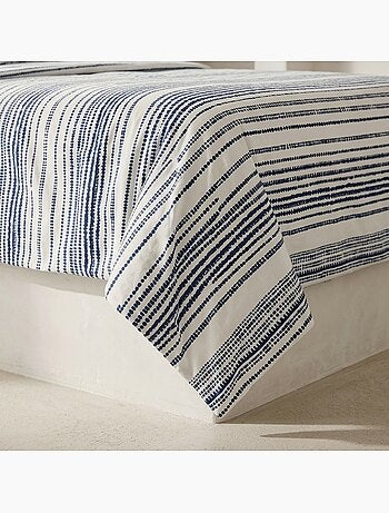 Set lenzuola 100% cotone a righe, include federa - Gamusi