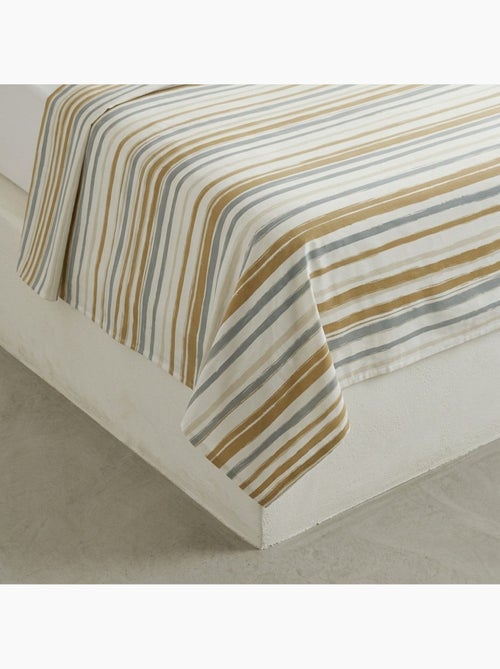 Set lenzuola 100% cotone a righe, include federa - Gamusi - Kiabi Set lenzuola 100% cotone a righe, include federa - Gamusi - Kiabi