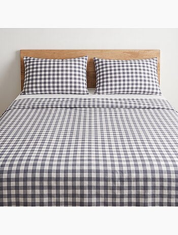 Set lenzuola 100% cotone con federa/e, quadretti vichy - gamusi.