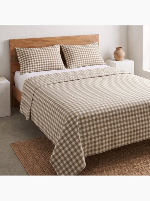 Set lenzuola 100% cotone con federa/e, quadretti vichy - gamusi. - Kiabi