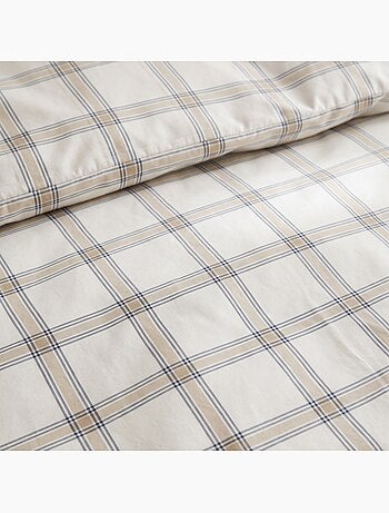 Set lenzuola 100% cotone con federa/e, quadri finestra - gamusi.
