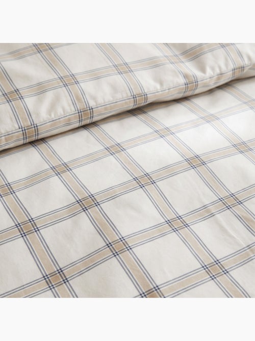 Set lenzuola 100% cotone con federa/e, quadri finestra - gamusi. - Kiabi
