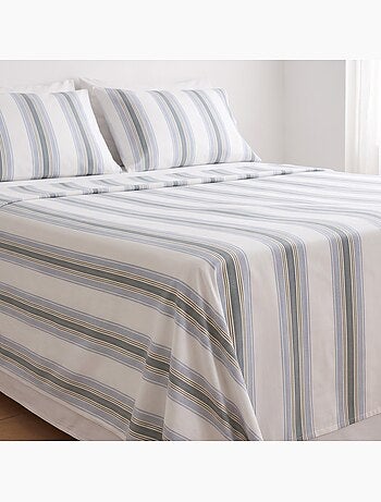 Set lenzuola 100% cotone con federa/e, righe larghe - gamusi.