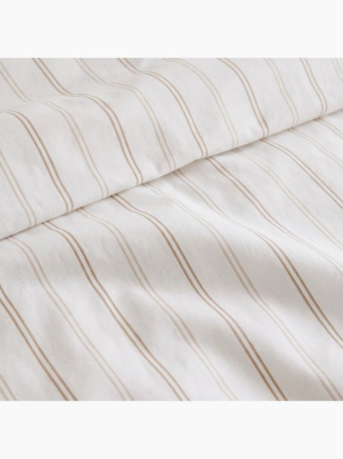 Set lenzuola 100% cotone con federa/e, righe sottili - gamusi. - Kiabi