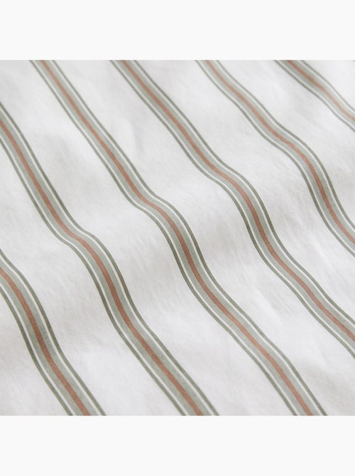 Set lenzuola 100% cotone con federa/e, righe sottili - gamusi. - Kiabi
