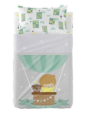 Set lenzuola 2 pezzi Air balloon "Happyfriday