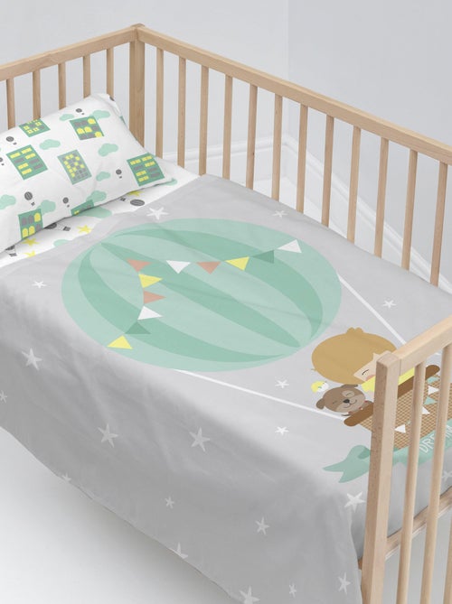 Set lenzuola 2 pezzi Air balloon "Happyfriday" - Kiabi