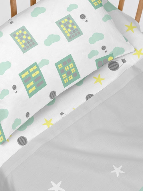 Set lenzuola 2 pezzi Air balloon "Happyfriday" - Kiabi