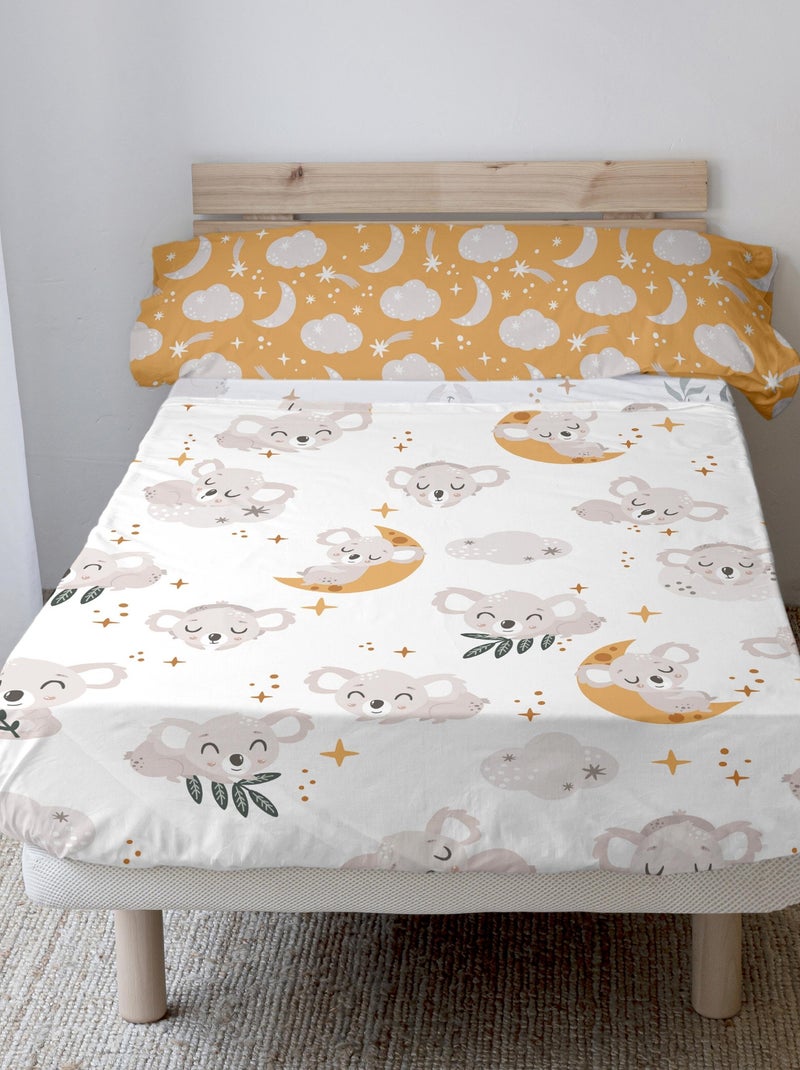 Set lenzuola 2 pezzi Baby koala "Happyfriday" Bianco - Kiabi