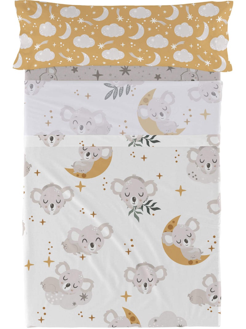 Set lenzuola 2 pezzi Baby koala "Happyfriday" Multicolore - Kiabi