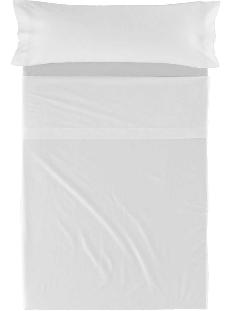 Set lenzuola 2 pezzi Basic "Happyfriday" Bianco - Kiabi
