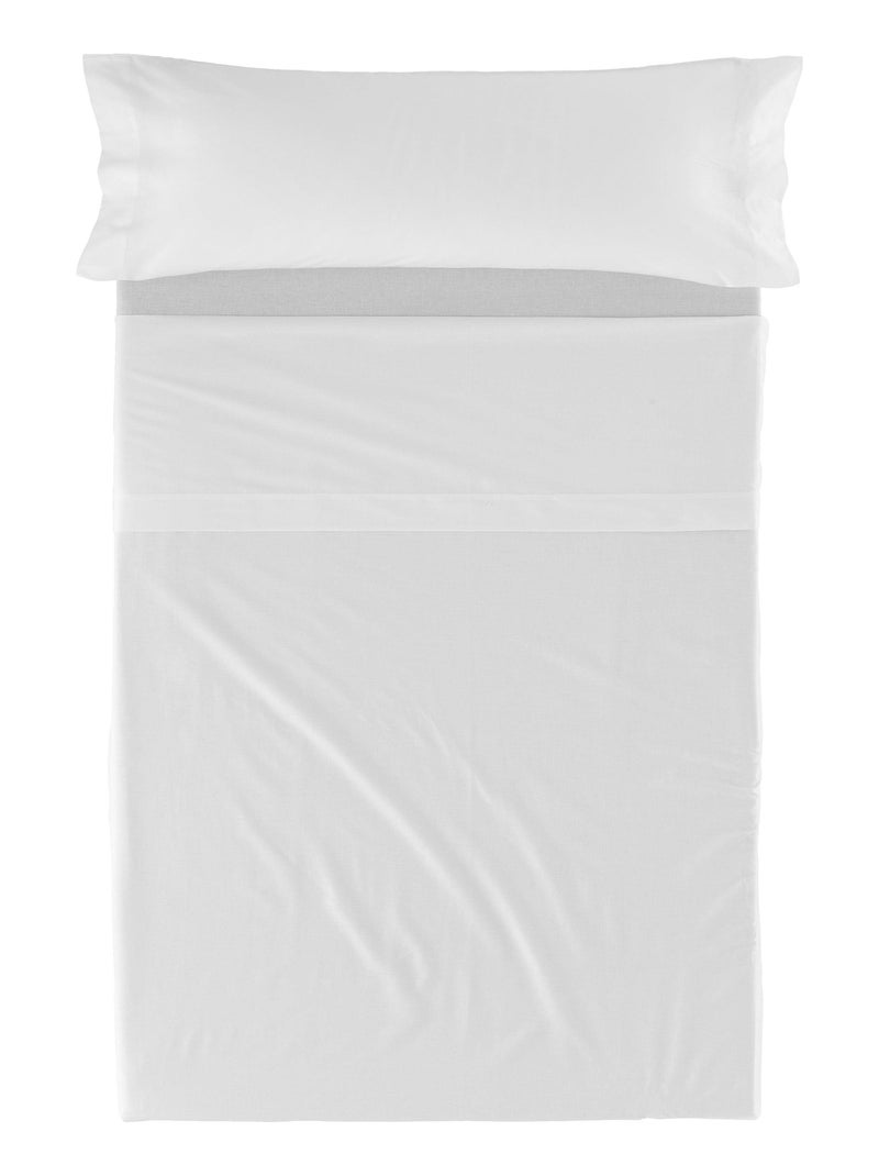 Set lenzuola 2 pezzi Basic "Happyfriday" Bianco - Kiabi
