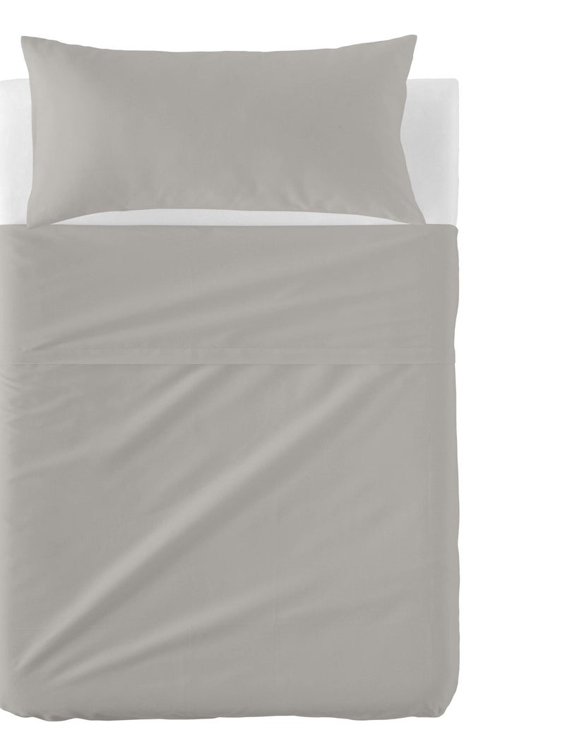 Set lenzuola 2 pezzi Basic "Happyfriday" Grigio - Kiabi