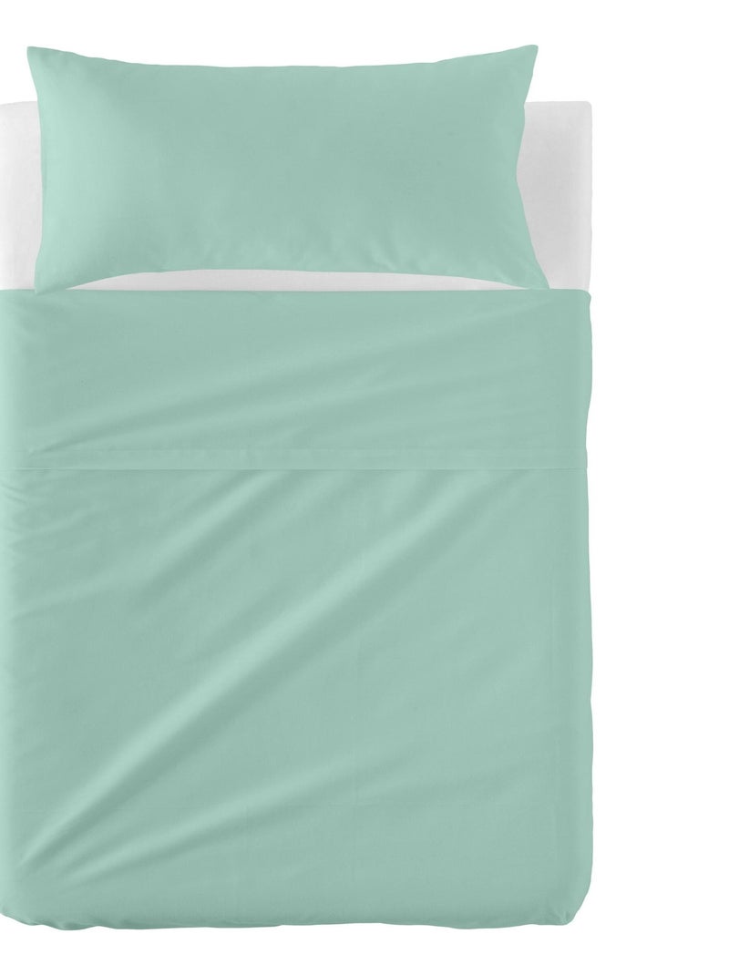Set lenzuola 2 pezzi Basic "Happyfriday" Verde chiaro - Kiabi