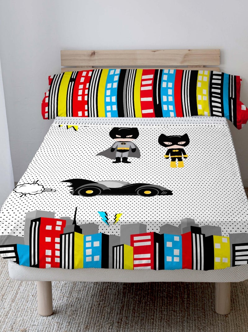 Set lenzuola 2 pezzi Bat "Happyfriday" Bianco - Kiabi