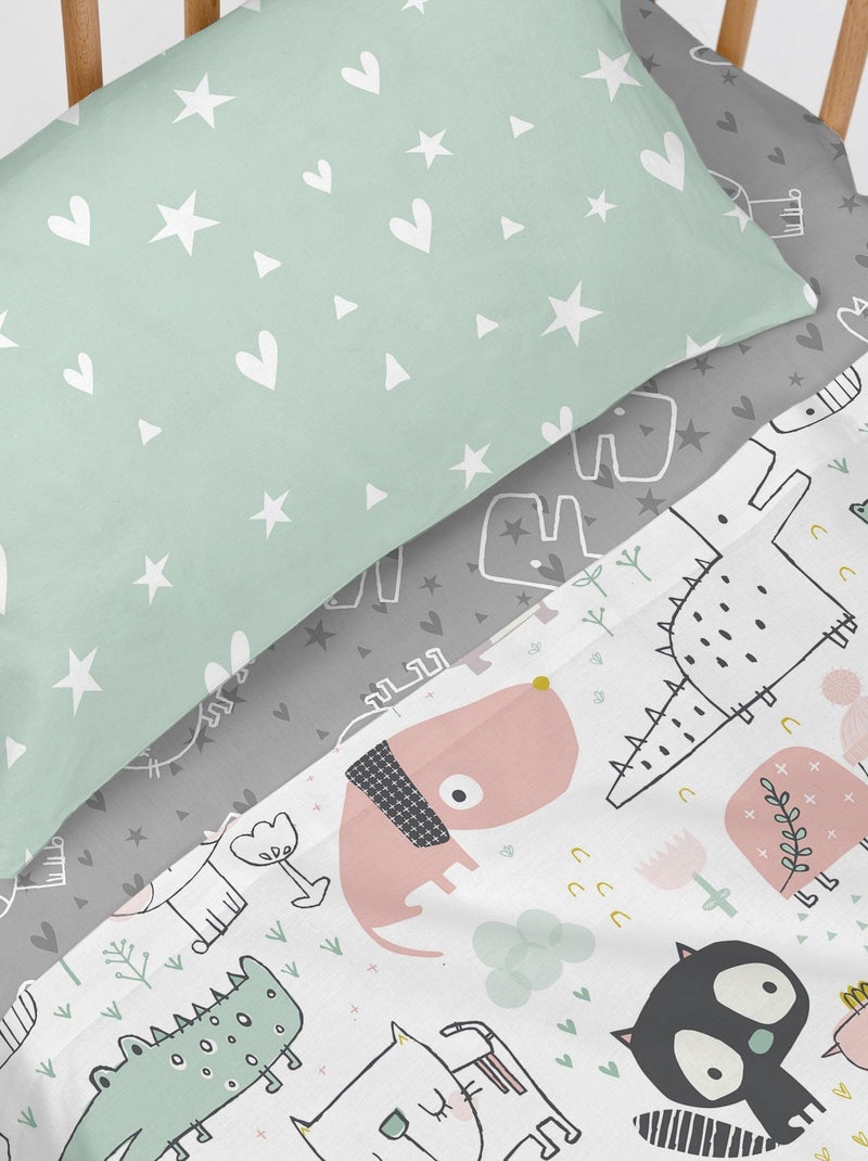 Set lenzuola 2 pezzi Best buddies "Happyfriday" Multicolore - Kiabi
