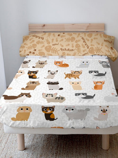 Set lenzuola 2 pezzi Cats "Happyfriday" - Kiabi