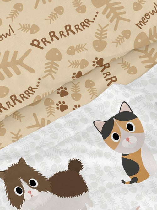 Set lenzuola 2 pezzi Cats "Happyfriday" - Kiabi