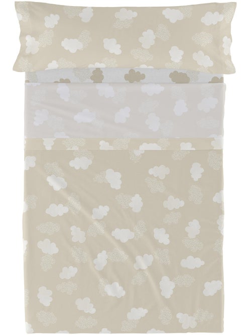 Set lenzuola 2 pezzi Clouds "Happyfriday" - Kiabi