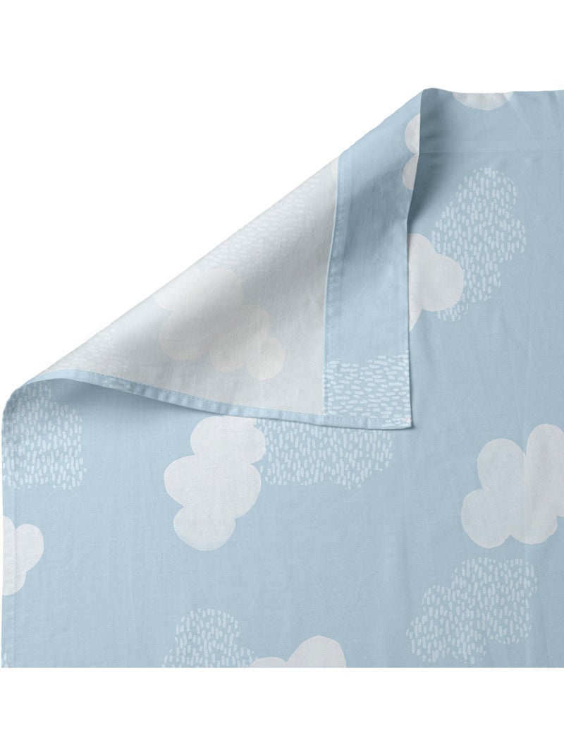 Set lenzuola 2 pezzi Clouds "Happyfriday" Blu - Kiabi