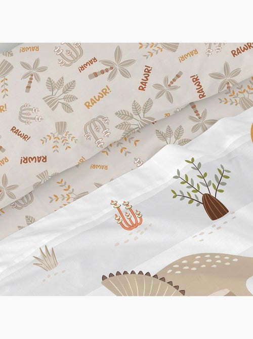 Set lenzuola 2 pezzi Dino family "Happyfriday" - Kiabi