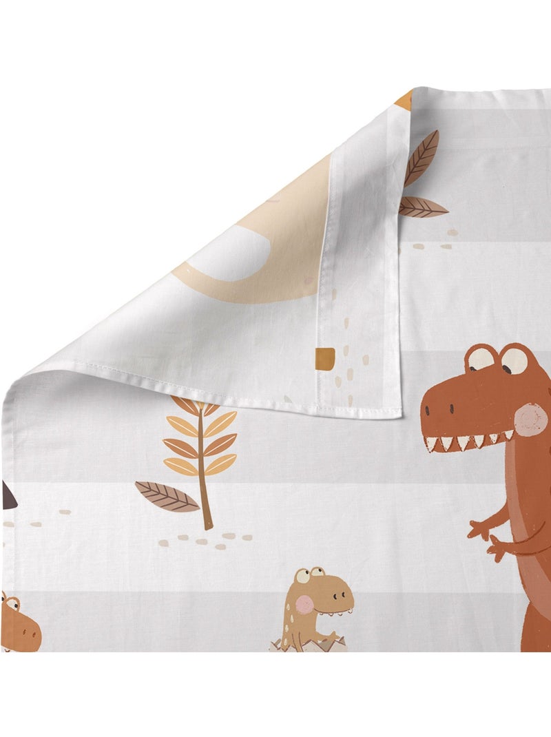 Set lenzuola 2 pezzi Dino family "Happyfriday" Bianco - Kiabi
