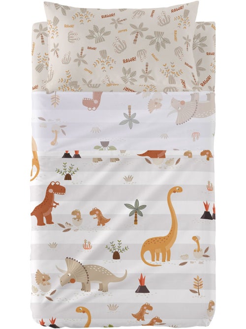 Set lenzuola 2 pezzi Dino family "Happyfriday" - Kiabi