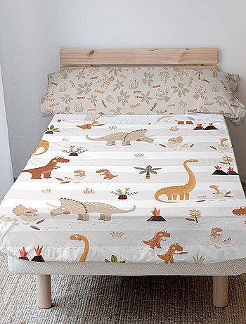 Set lenzuola 2 pezzi Dino family "Happyfriday