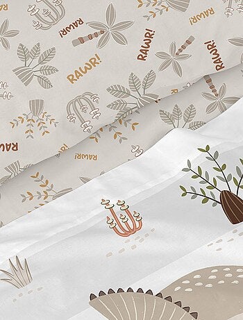 Set lenzuola 2 pezzi Dino family "Happyfriday
